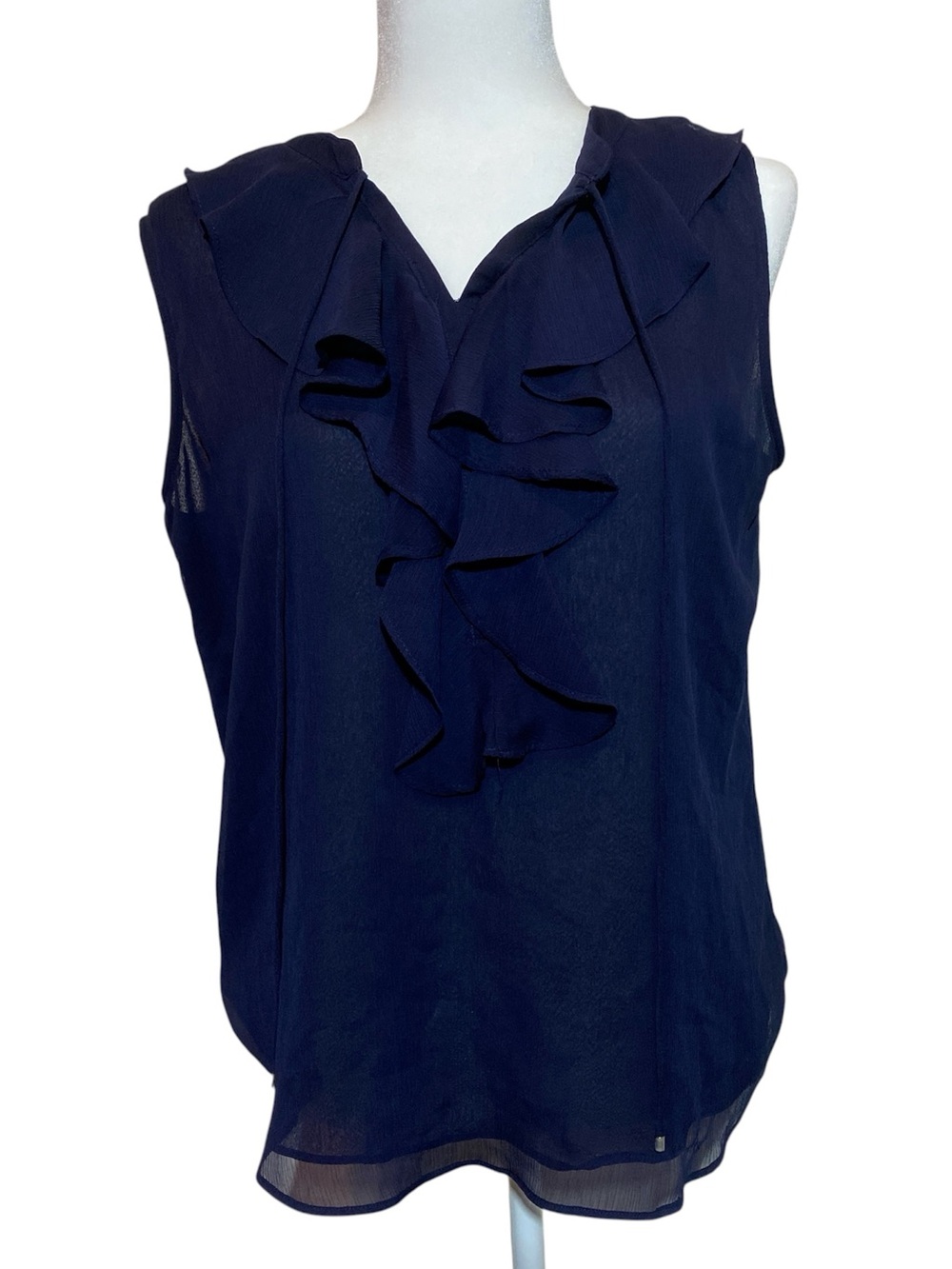 Tommy Hilfiger Ruffled Sleeveless Blouse